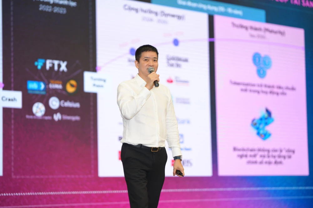 Ông Phan Đức Trung, Chủ tịch Hiệp hội Blockchain và Tài sản số Việt Nam, chia sẻ về thị trường tài sản mã hóa